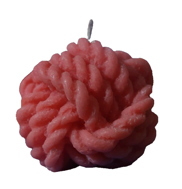 Three-dimensional woolen yarn rope knot candle - Image 2
