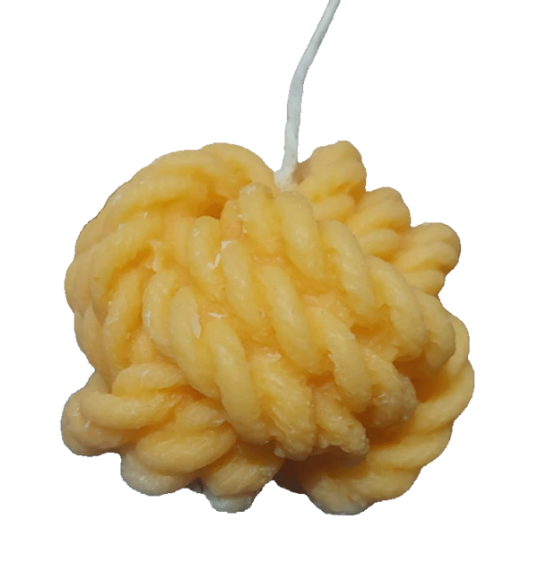 Three-dimensional woolen yarn rope knot candle - Image 4